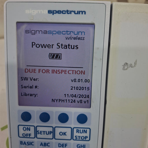 Baxter Baxter Sigma Spectrum 8.01.00 w/o Battery Infusion Pump Infusion Pump reLink Medical