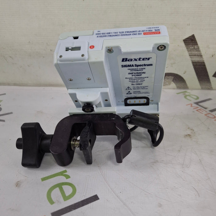 Baxter Baxter Sigma Spectrum 8.01.00 w/o Battery Infusion Pump Infusion Pump reLink Medical