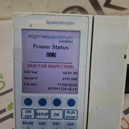 Baxter Baxter Sigma Spectrum 8.01.00 w/o Battery Infusion Pump Infusion Pump reLink Medical