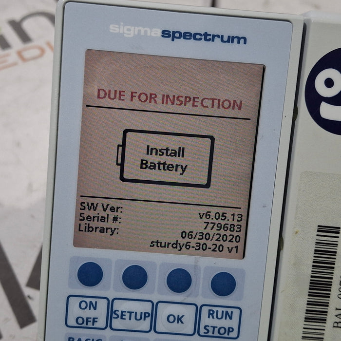 Baxter Baxter Sigma Spectrum 6.05.13 without Battery Infusion Pump Infusion Pump reLink Medical