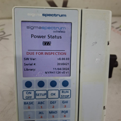 Baxter Baxter Sigma Spectrum 8.00.03 w/o Battery Infusion Pump Infusion Pump reLink Medical
