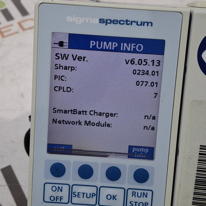 Baxter Sigma Spectrum 6.05.13 without Battery Infusion Pump