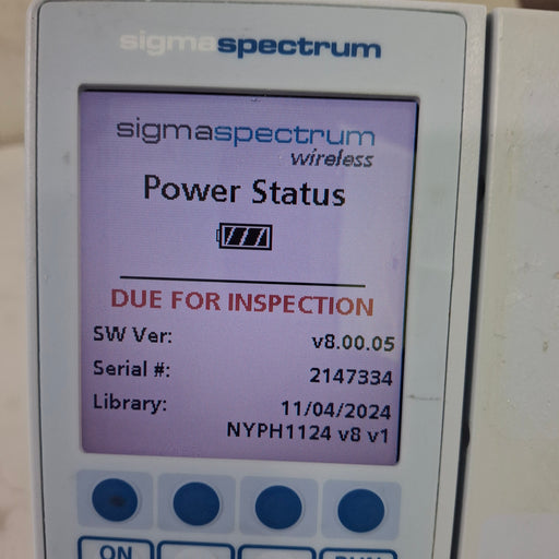 Baxter Baxter Sigma Spectrum 8.00.05 w/o Battery Infusion Pump Infusion Pump reLink Medical
