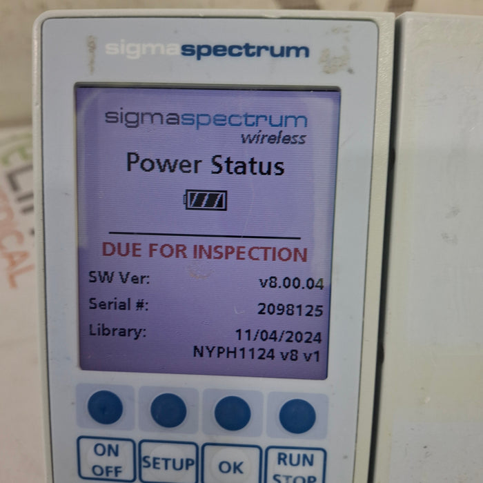 Baxter Baxter Sigma Spectrum 8.00.04 w/o Battery Infusion Pump Infusion Pump reLink Medical