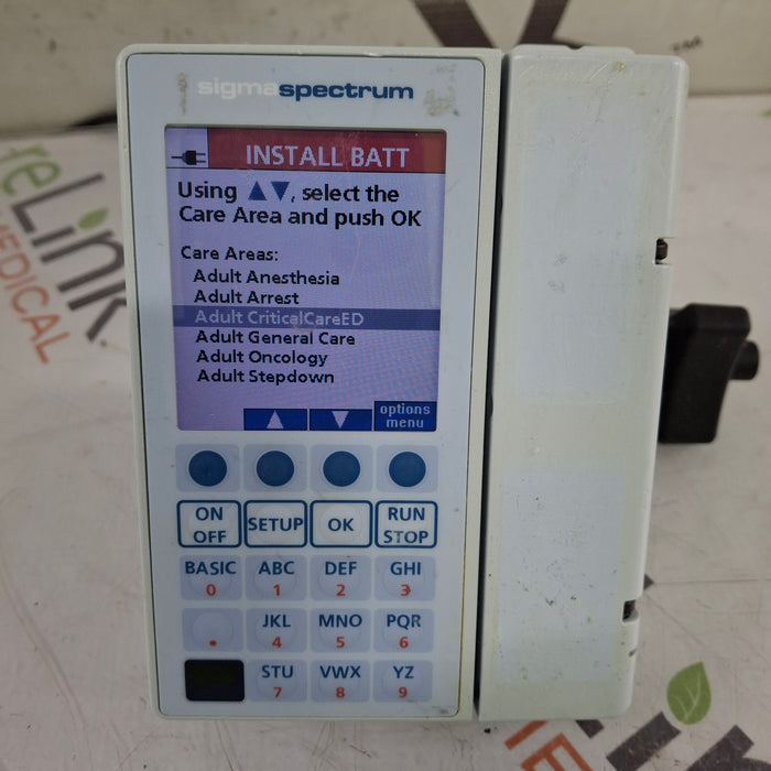 Baxter Baxter Sigma Spectrum 8.00.04 w/o Battery Infusion Pump Infusion Pump reLink Medical