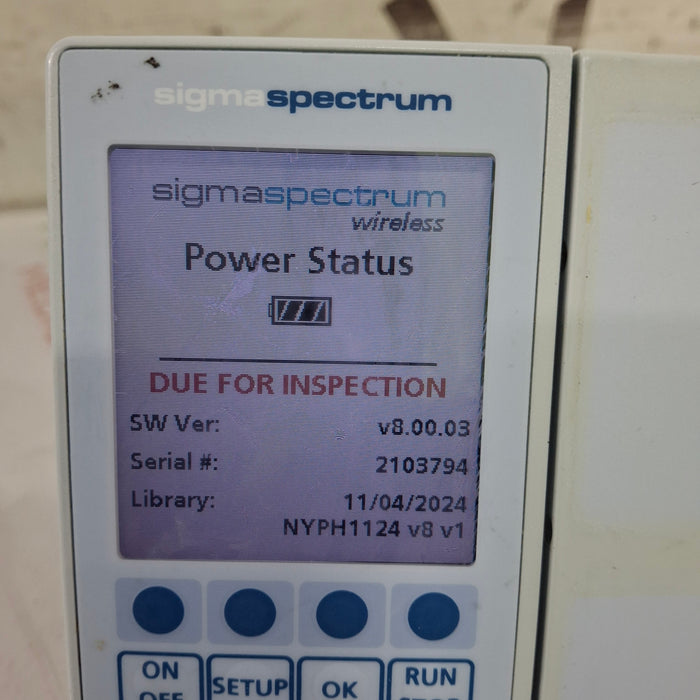 Baxter Baxter Sigma Spectrum 8.00.03 w/o Battery Infusion Pump Infusion Pump reLink Medical