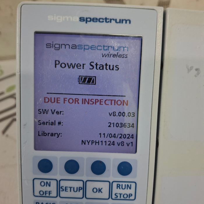 Baxter Baxter Sigma Spectrum 8.00.03 w/o Battery Infusion Pump Infusion Pump reLink Medical