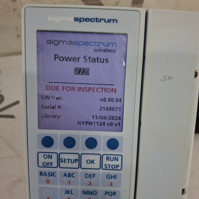 Baxter Baxter Sigma Spectrum 8.00.04 w/o Battery Infusion Pump Infusion Pump reLink Medical