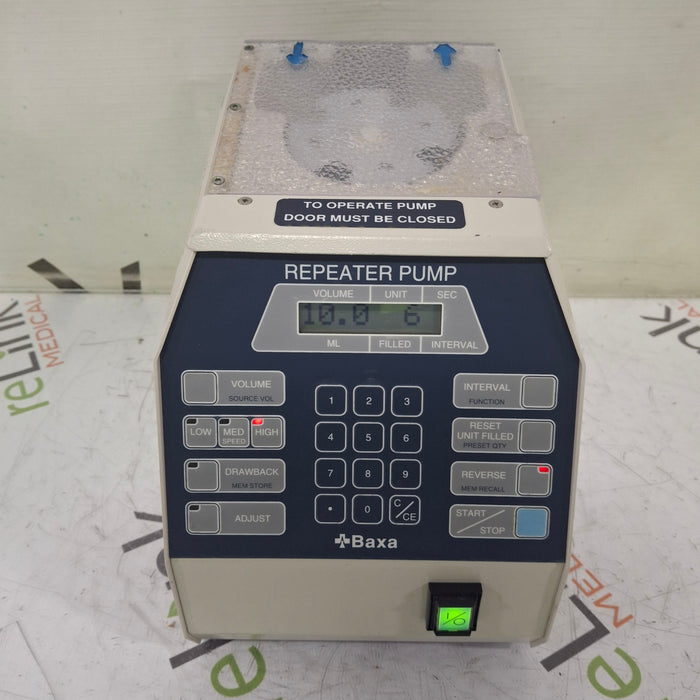 Baxa Corporation Baxa Corporation Repeater Pump Peristaltic Fluid Transfer Research Lab reLink Medical