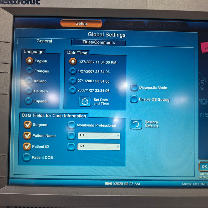 Medtronic Medtronic NIM Response 3.0 Nerve Monitoring System Surgical Equipment reLink Medical