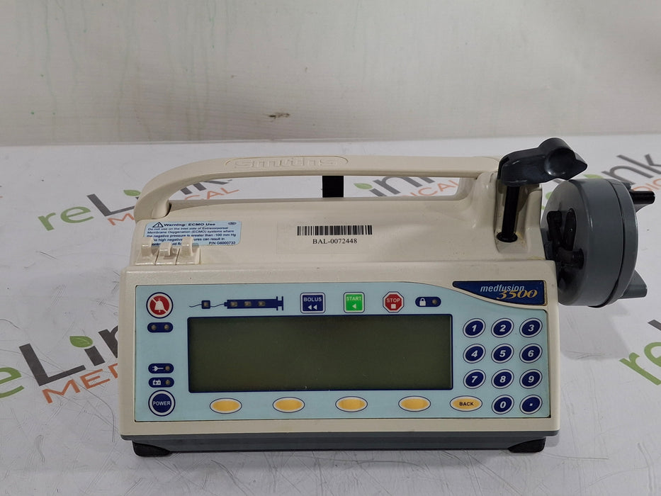 Smiths Medical Smiths Medical Medfusion 3500 Syringe Infusion Pump Infusion Pump reLink Medical