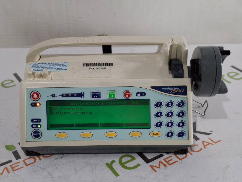 Smiths Medical Smiths Medical Medfusion 3500 Syringe Infusion Pump Infusion Pump reLink Medical