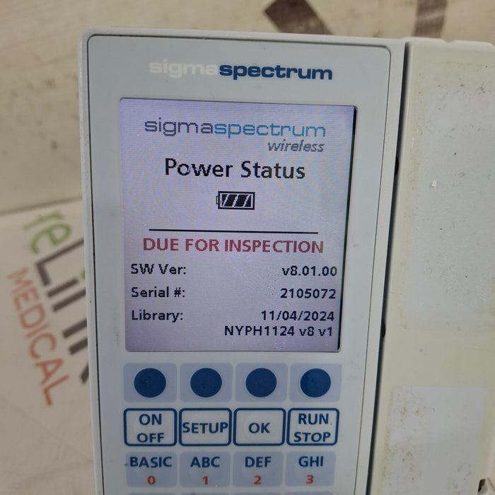 Baxter Baxter Sigma Spectrum 8.01.00 w/o Battery Infusion Pump Infusion Pump reLink Medical