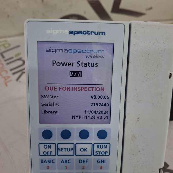 Baxter Baxter Sigma Spectrum 8.00.05 w/o Battery Infusion Pump Infusion Pump reLink Medical