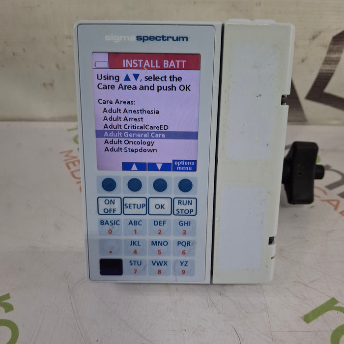 Baxter Sigma Spectrum 8.00.05 w/o Battery Infusion Pump
