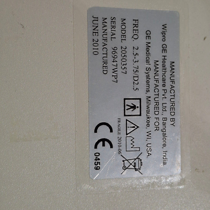 GE Healthcare 3.5C 2.5-3.75/D2.5 2050357 Convex Transducer