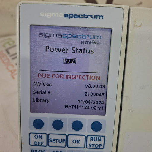 Baxter Baxter Sigma Spectrum 8.00.03 w/o Battery Infusion Pump Infusion Pump reLink Online