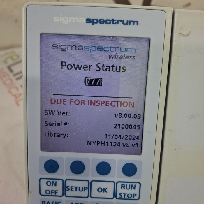 Baxter Baxter Sigma Spectrum 8.00.03 w/o Battery Infusion Pump Infusion Pump reLink Online