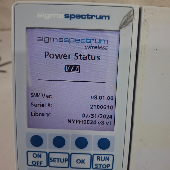 Baxter Baxter Sigma Spectrum 8.01.00 w/o Battery Infusion Pump Infusion Pump reLink Medical