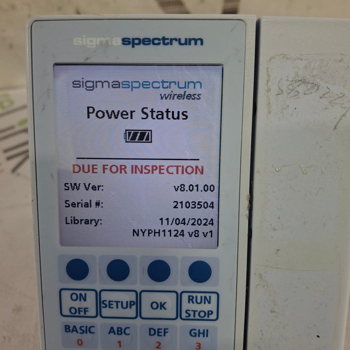 Baxter Baxter Sigma Spectrum 8.01.00 w/o Battery Infusion Pump Infusion Pump reLink Medical