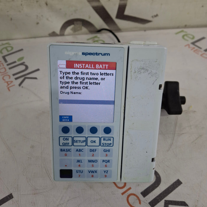 Baxter Baxter Sigma Spectrum 8.01.00 w/o Battery Infusion Pump Infusion Pump reLink Medical
