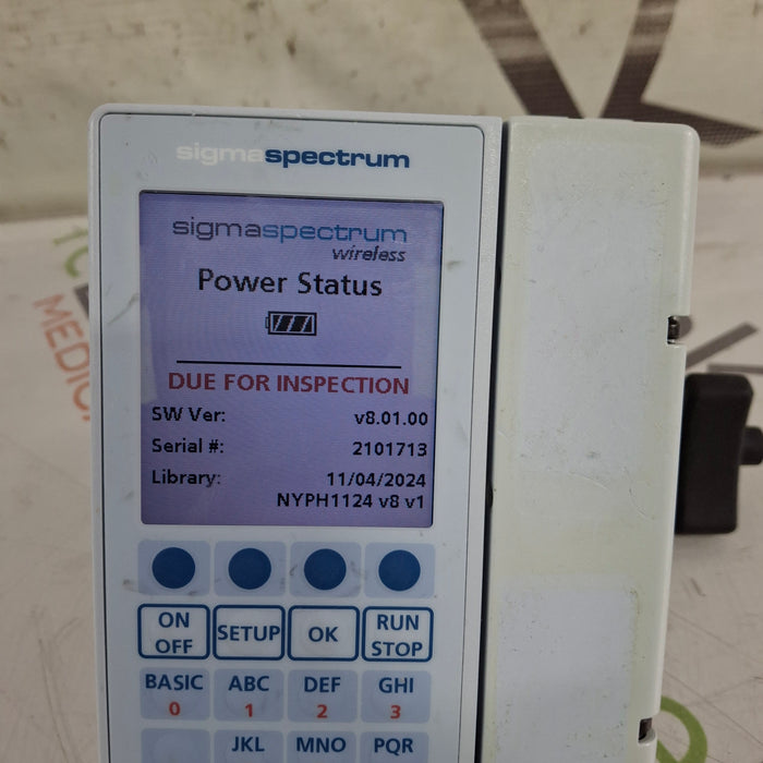Baxter Baxter Sigma Spectrum 8.01.00 w/o Battery Infusion Pump Infusion Pump reLink Medical