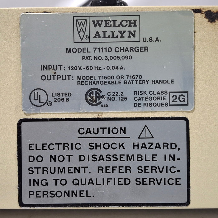 Welch Allyn Welch Allyn 71110 3.5V Desk Charger Diagnostic Exam Equipment reLink Medical
