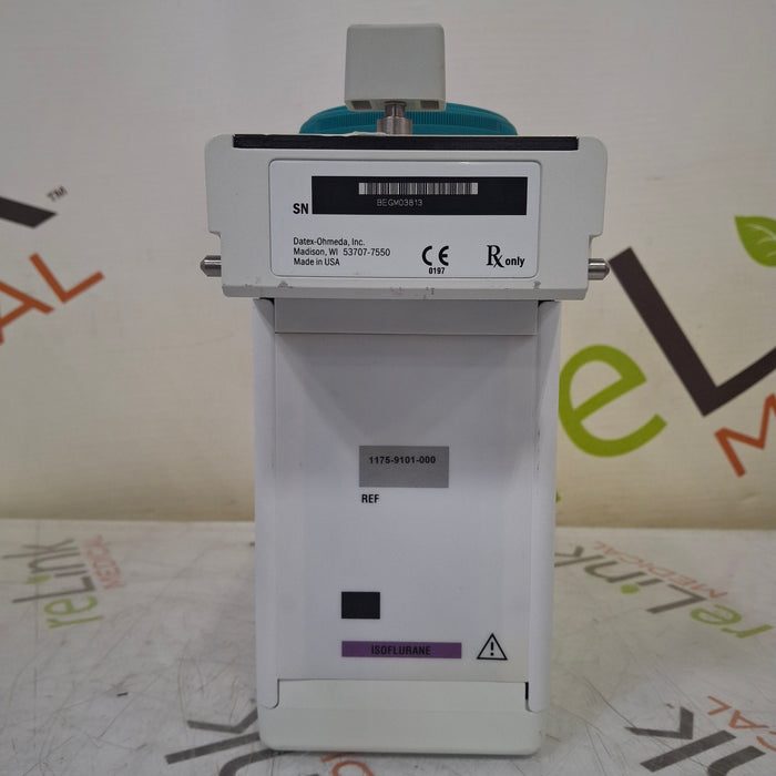 Datex-Ohmeda Datex-Ohmeda Tec 7 Isoflurane Vaporizer Anesthesia reLink Medical