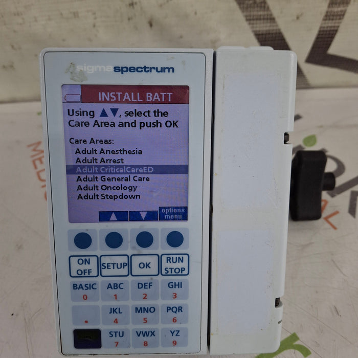 Baxter Sigma Spectrum 8.00.05 w/o Battery Infusion Pump