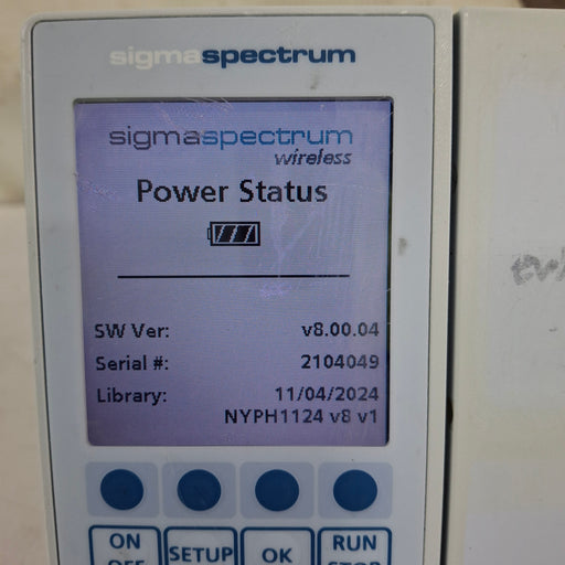 Baxter Baxter Sigma Spectrum 8.00.04 w/o Battery Infusion Pump Infusion Pump reLink Medical