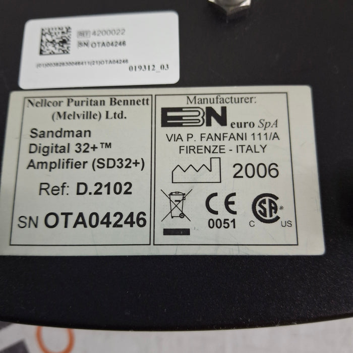 EB Neuro SpA EB Neuro SpA Sandman D.2102 Digital 32+ Amplifier Polysomnograph Sleep Lab EEG EMG Sleep Systems reLink Medical