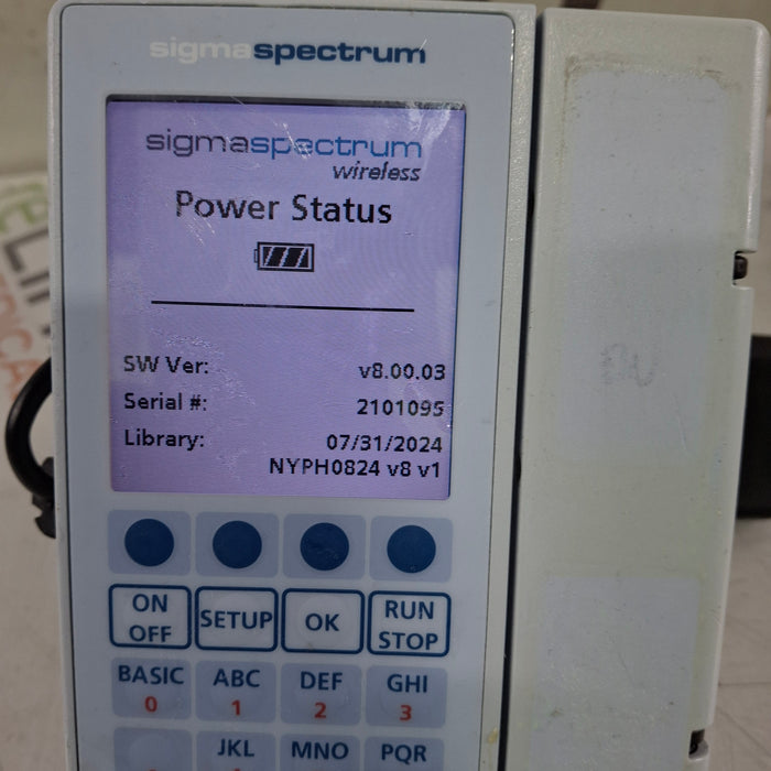 Baxter Baxter Sigma Spectrum 8.00.03 w/o Battery Infusion Pump Infusion Pump reLink Medical