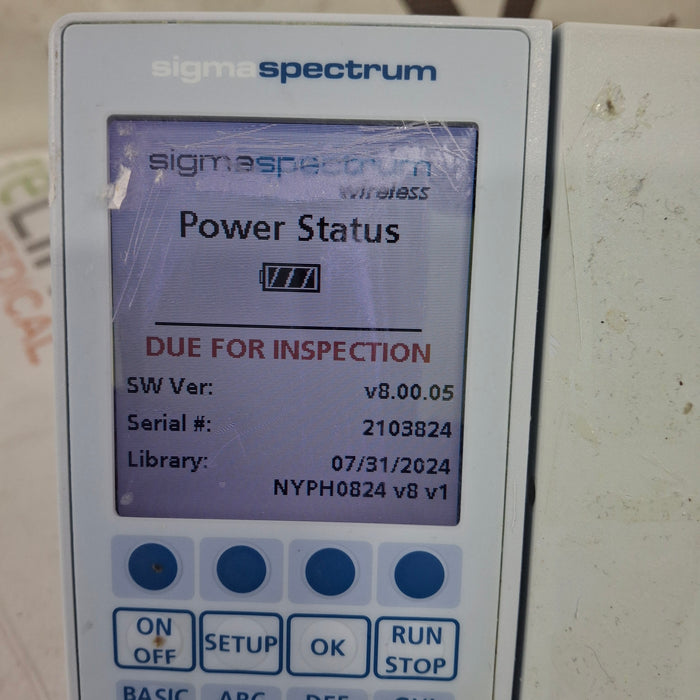 Baxter Baxter Sigma Spectrum 8.00.05 w/o Battery Infusion Pump Infusion Pump reLink Medical