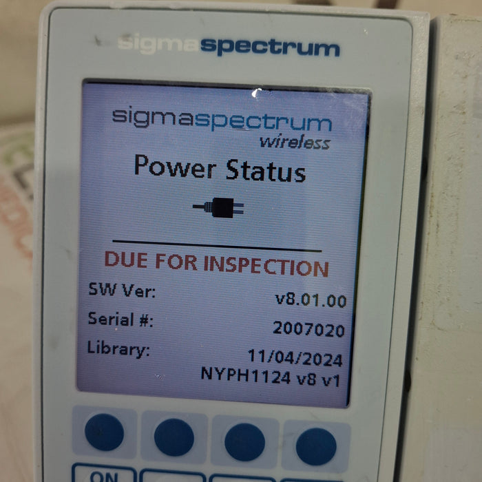 Baxter Baxter Sigma Spectrum 8.01.00 w/o Battery Infusion Pump Infusion Pump reLink Medical