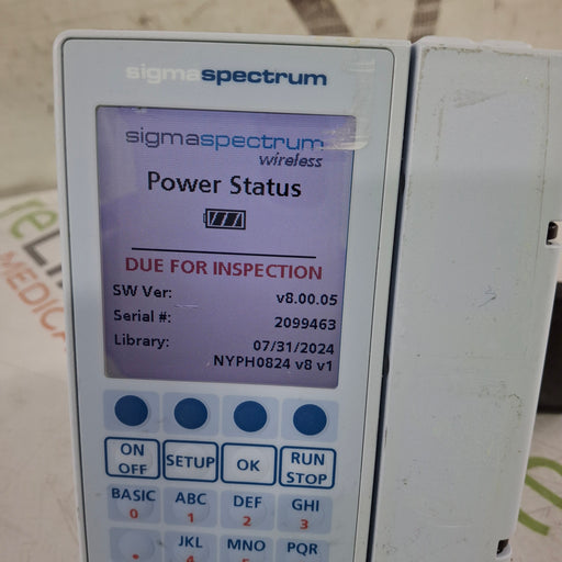 Baxter Baxter Sigma Spectrum 8.00.05 w/o Battery Infusion Pump Infusion Pump reLink Medical