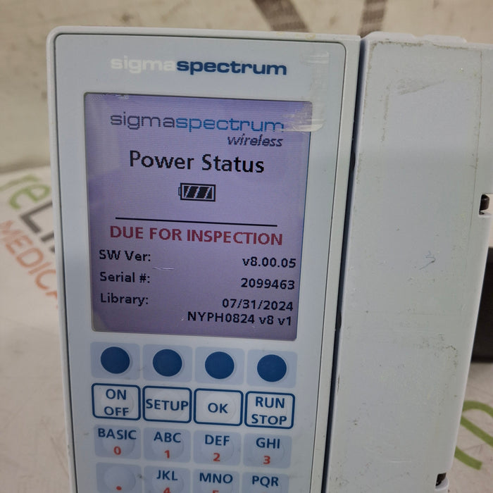 Baxter Baxter Sigma Spectrum 8.00.05 w/o Battery Infusion Pump Infusion Pump reLink Medical