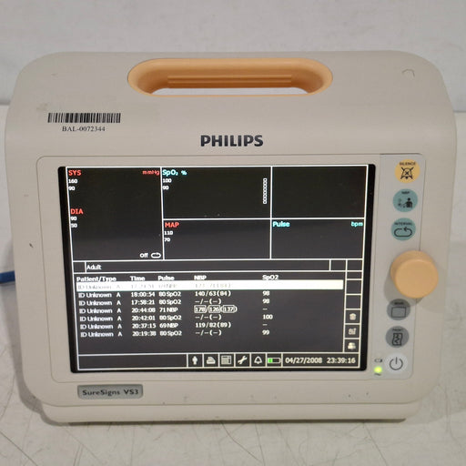 Philips Philips Suresigns VS3 Vital Signs Monitor Patient Monitors reLink Medical