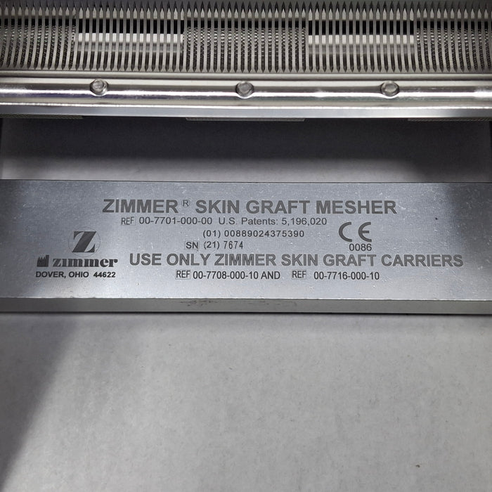 Zimmer 7701 Skin Graft Mesher