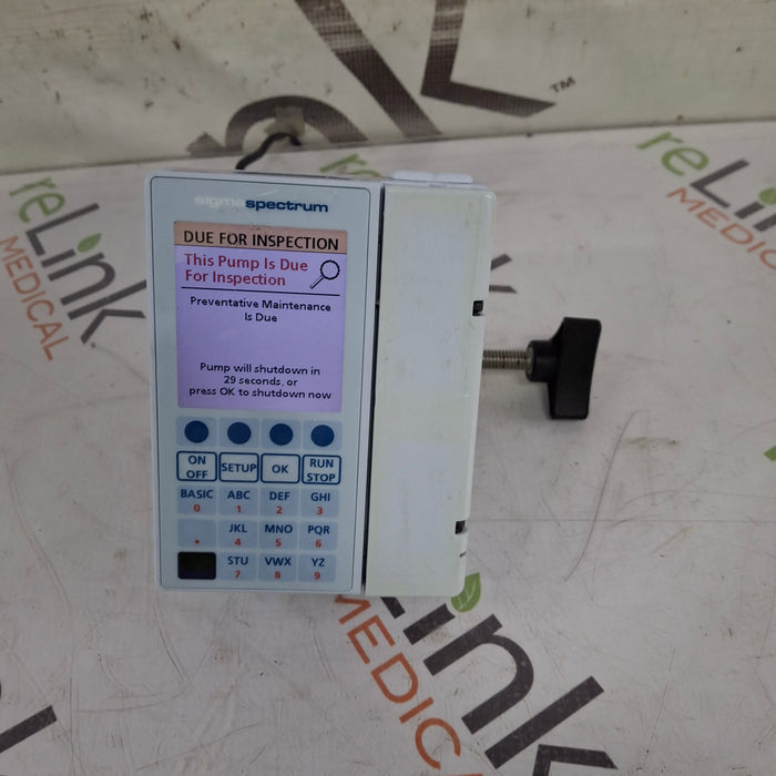 Baxter Baxter Sigma Spectrum 8.01.00 w/o Battery Infusion Pump Infusion Pump reLink Medical