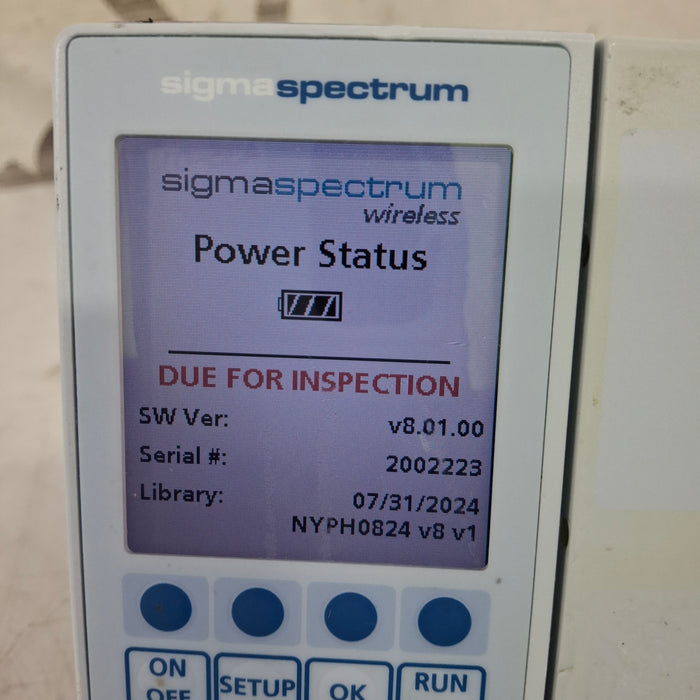 Baxter Baxter Sigma Spectrum 8.01.00 w/o Battery Infusion Pump Infusion Pump reLink Medical