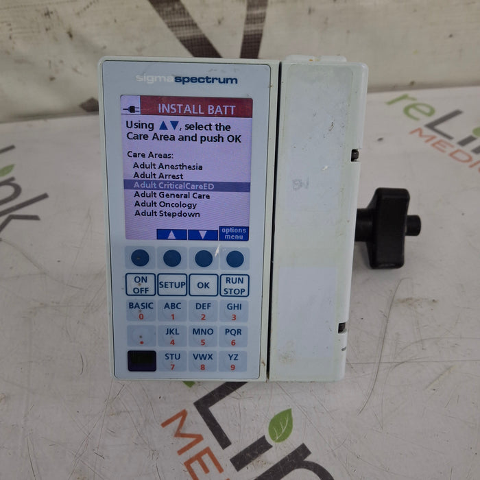 Baxter Sigma Spectrum 8.01.00 w/o Battery Infusion Pump