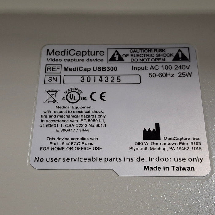 MediCapture MediCapture MediCap USB300 Video Capture Device Surgical Equipment reLink Medical