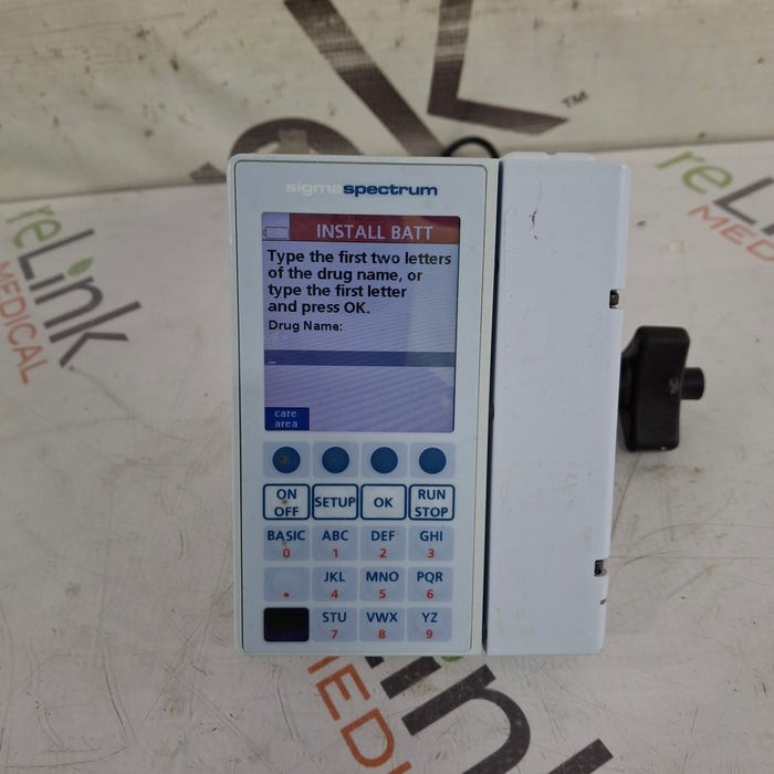 Baxter Baxter Sigma Spectrum 8.01.00 w/o Battery Infusion Pump Infusion Pump reLink Medical