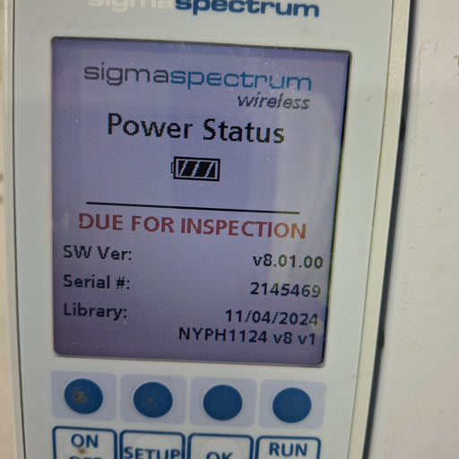 Baxter Baxter Sigma Spectrum 8.01.00 w/o Battery Infusion Pump Infusion Pump reLink Medical