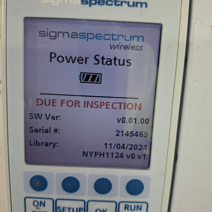 Baxter Baxter Sigma Spectrum 8.01.00 w/o Battery Infusion Pump Infusion Pump reLink Medical