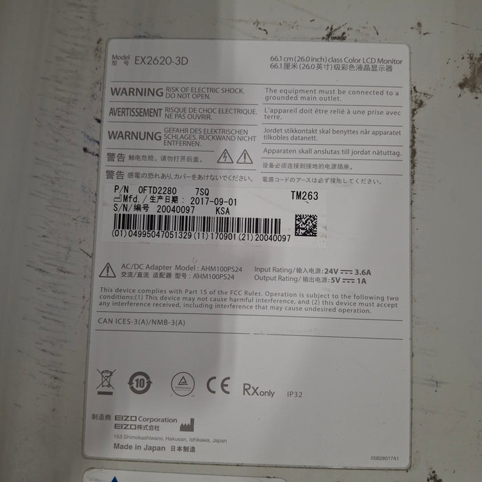 Eizo Eizo EX2620-3D 26" Surgical Monitor Surgical Equipment reLink Medical