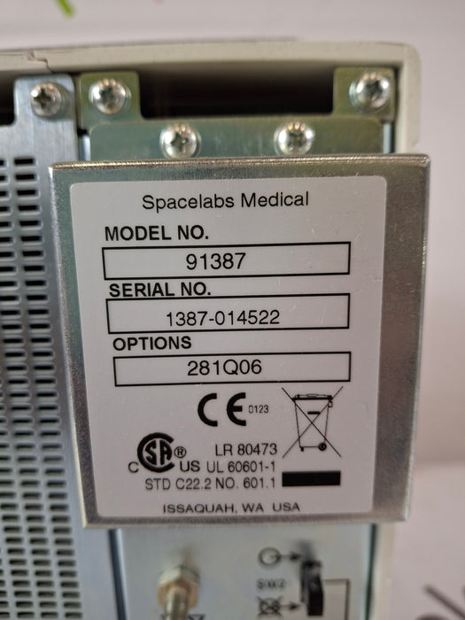 Spacelabs Healthcare Ultraview SL 91387 Patient Monitor