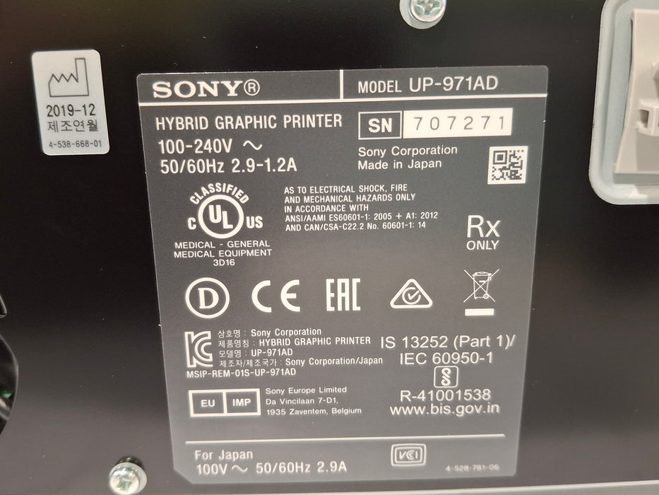 Sony Sony UP-971AD Hybrid Graphic Printer Computers Tablets & Networking reLink Medical
