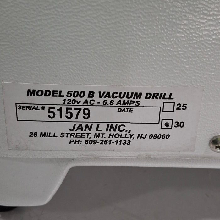 Jan L Inc., Jan L Inc., Model 500 B Vacuum Drill Surgical Power Instruments reLink Medical