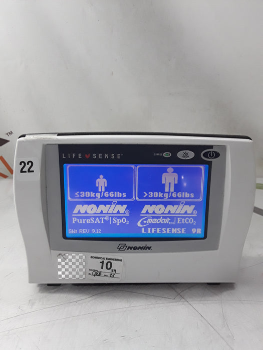 Nonin Medical Nonin Medical LifeSense LS1-9R Capnography/Pulse Oximeter monitor Patient Monitors reLink Medical